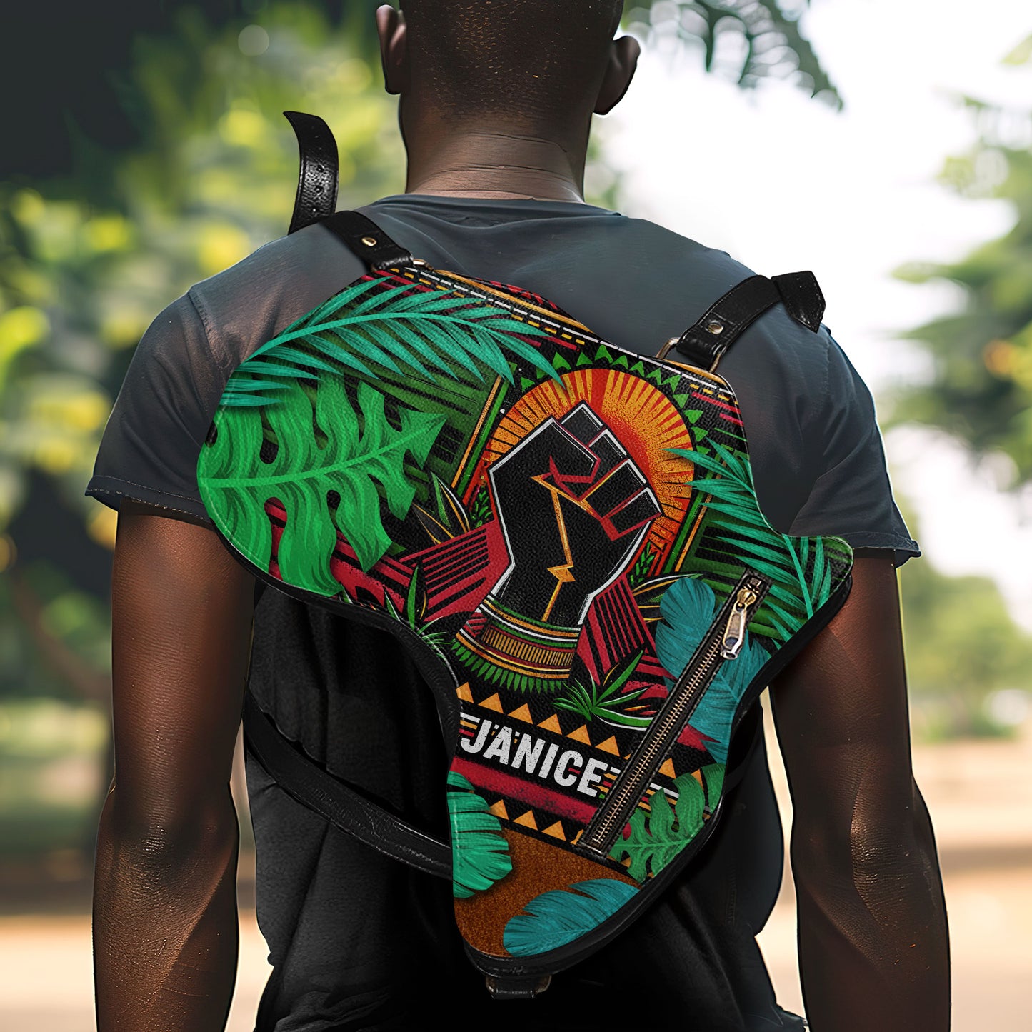 Juneteenth 2024 - Personalized Africa Bag SBAMBHA23