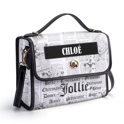 Jollie - Personalized Leather Satchel Bag SBLSCBT65