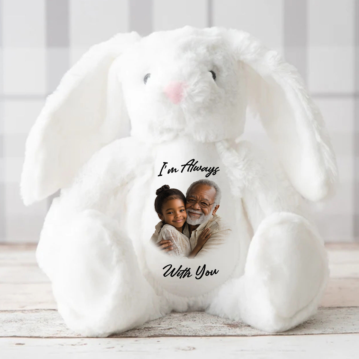 A Cuddle From Heaven - Personalized Stuffed Bunny