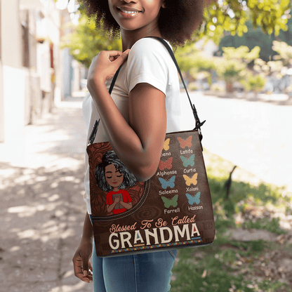 Blessed To Be Called Grandma - Personalized Bucket Bag SBBD18LM1317L