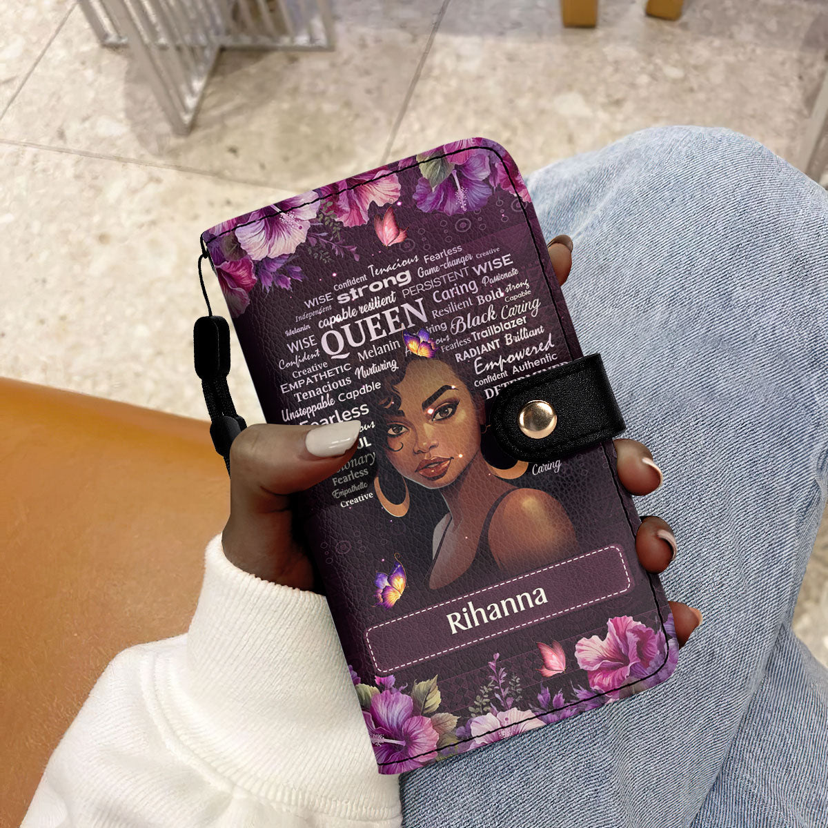 Black Queen - Personalized Wallet Case SBWACLM986L