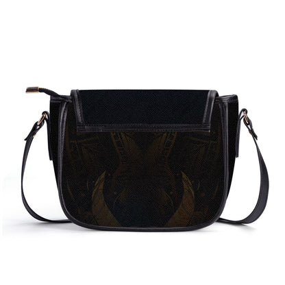 I Am The Storm - Personalized Leather Saddle Cross Body Bag SB113