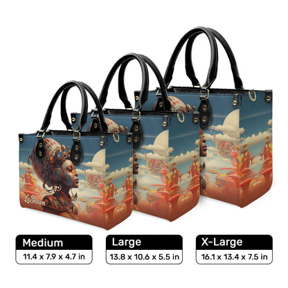 Afrofuturism07 - Personalized Leather Handbag SB122