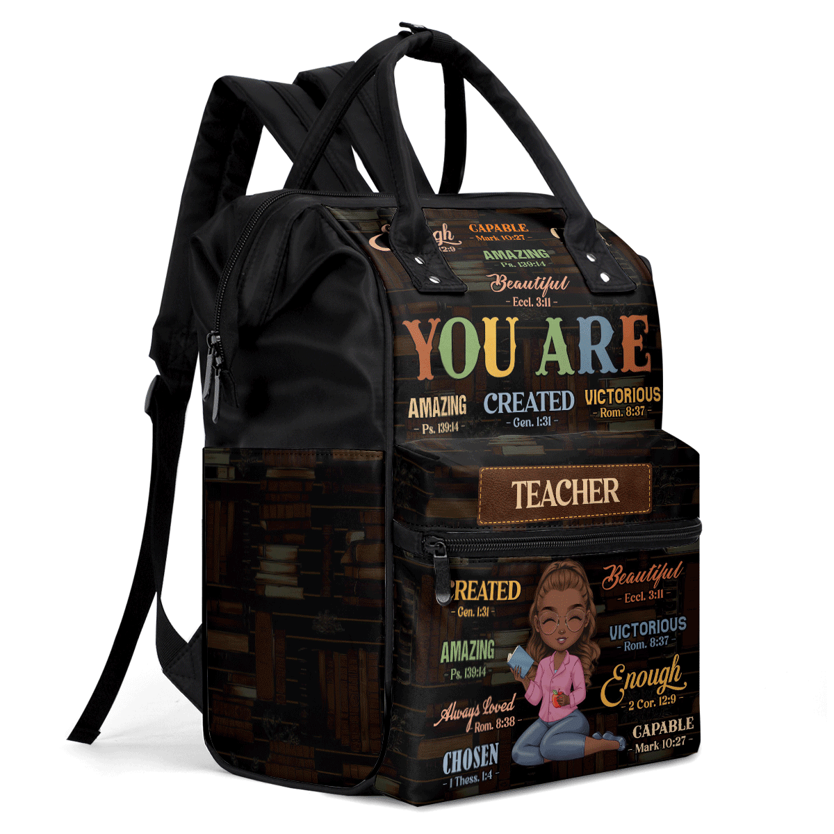 You Are Teacher Educational Assistant - Personalized Duckbilled Backpack SBDBPLM1736M