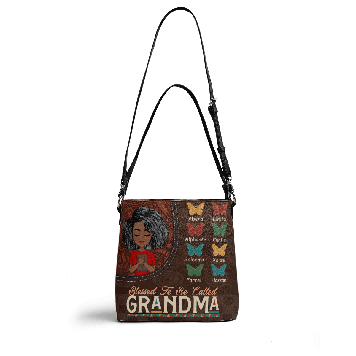 Blessed To Be Called Grandma - Personalized Bucket Bag SBBD18LM1317L