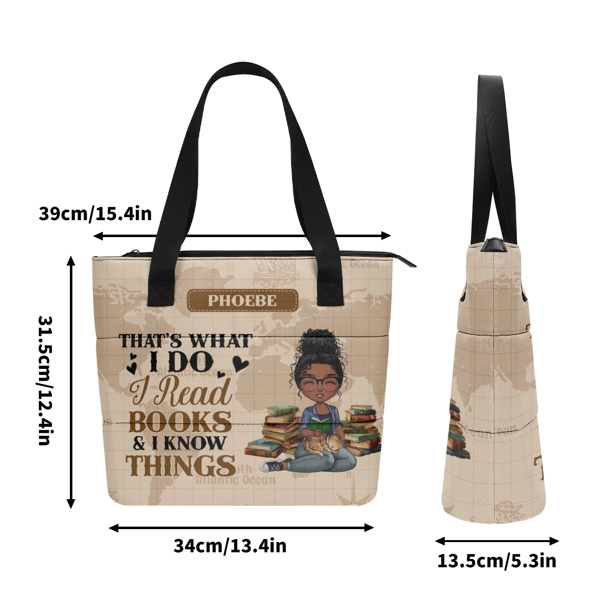 Just A Girl Who Loves Books - Personalized Comfortable Tote Bag