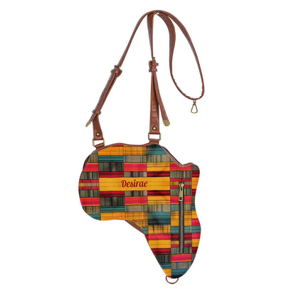 Africa Map 04 - Personalized Africa Bag SBT17