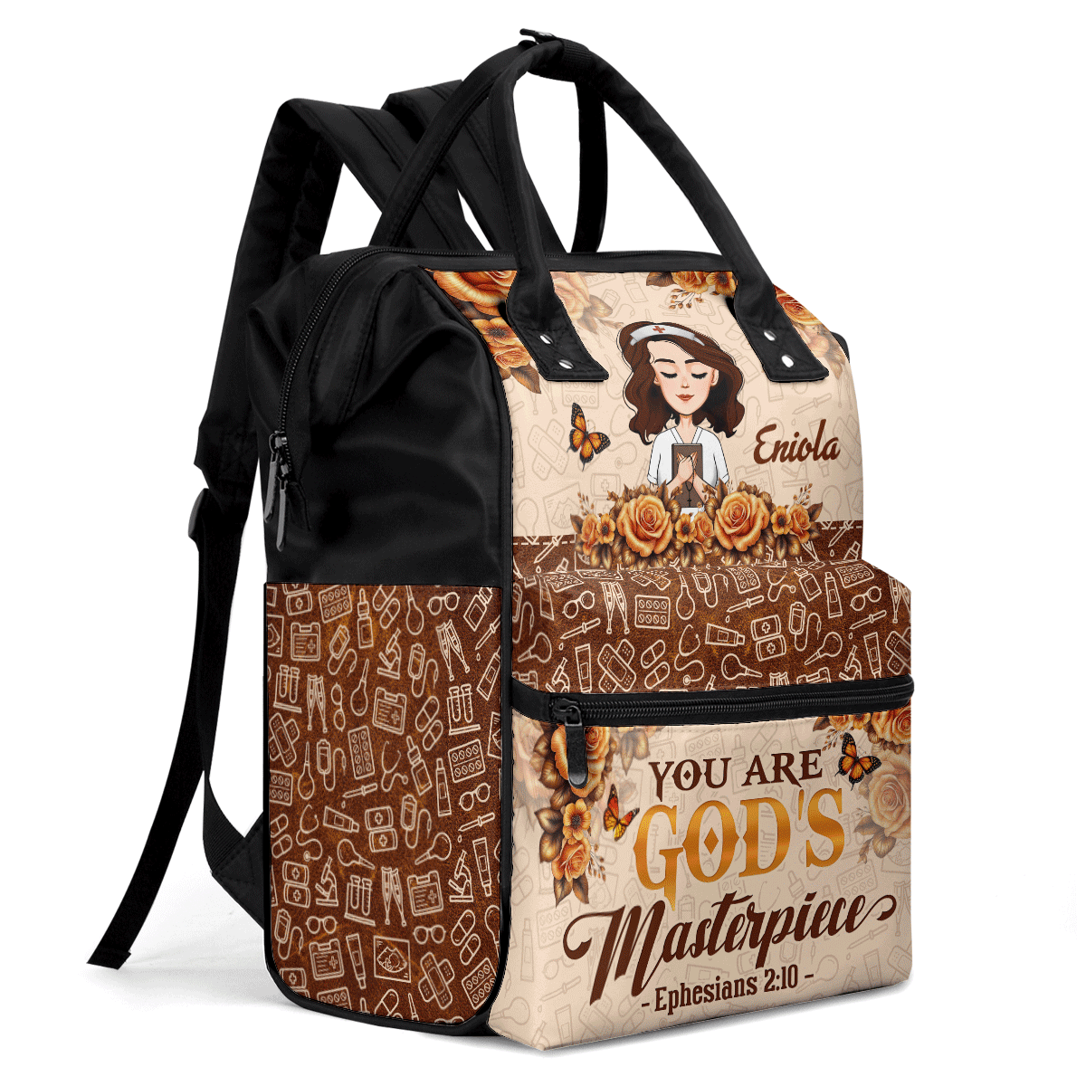 You Are God's Masterpiece - Personalized Duckbilled Backpack SBDBPLM1678D