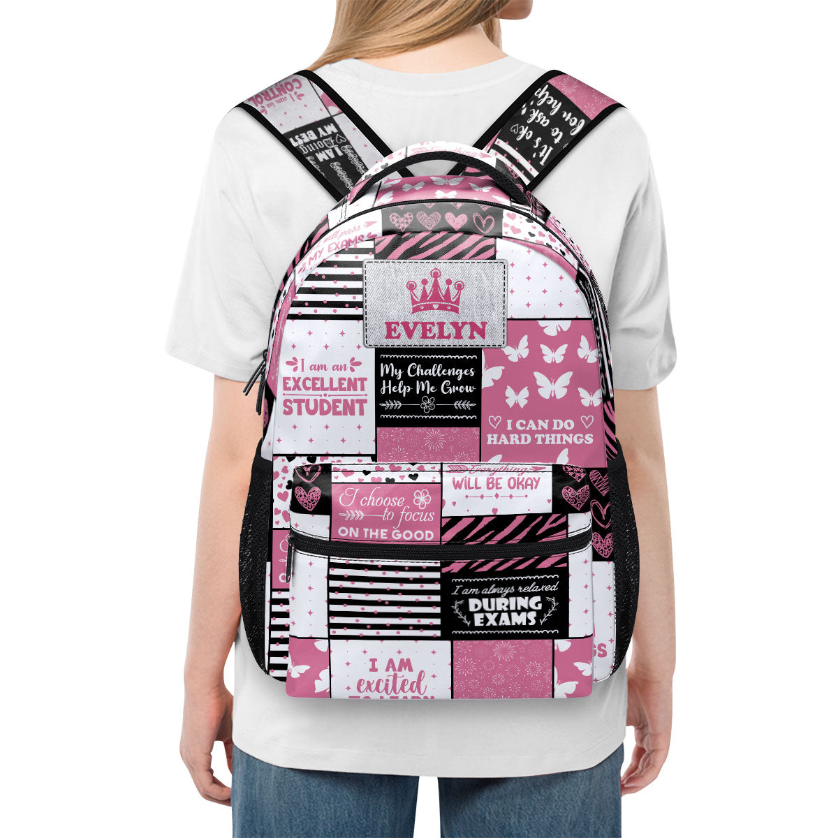 My Challenges Help Me Grow - Personalized Backpack SBBPT81