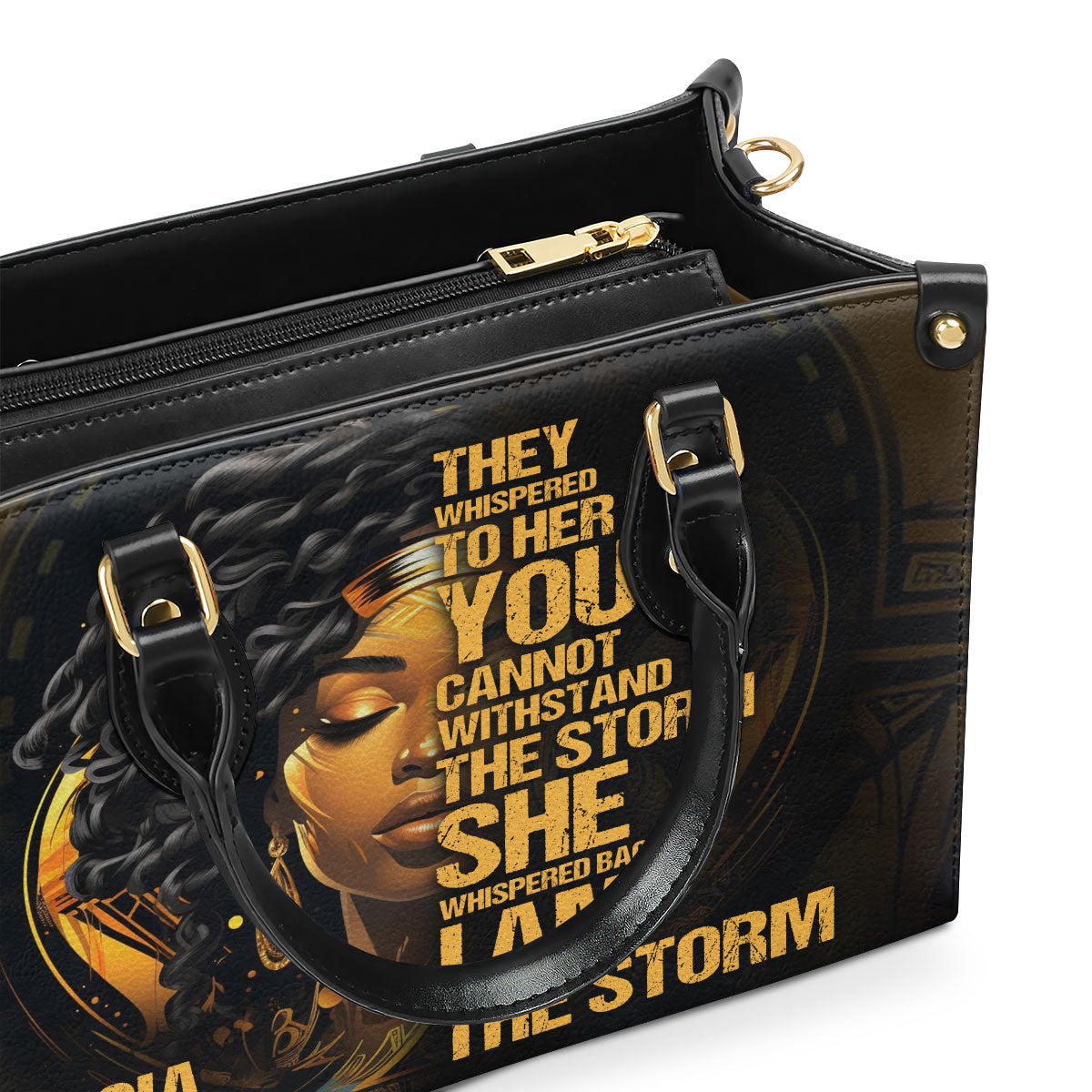 I Am The Storm - Personalized Leather Handbag SB113