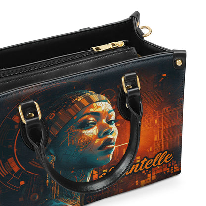 Afrofuturism01 - Personalized Leather Handbag SB117