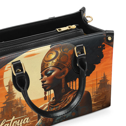 Afrofuturism08 - Personalized Leather Handbag SB118