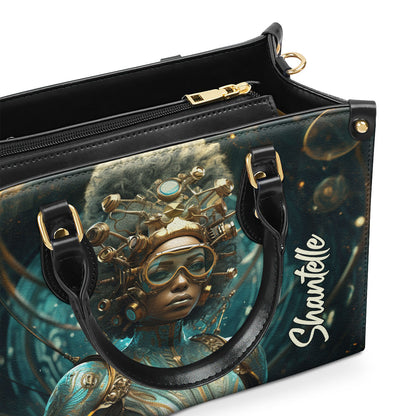 Afrofuturism10 - Personalized Leather Handbag SB123