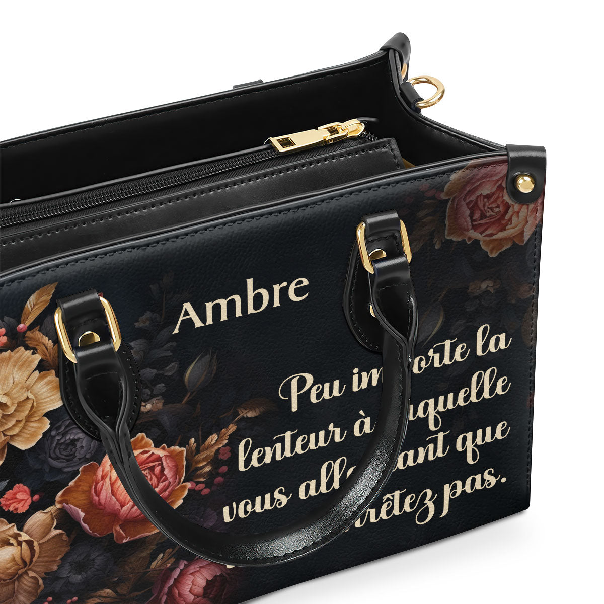 Vous n’arrêtez pas - Personalized Leather Handbag SB611