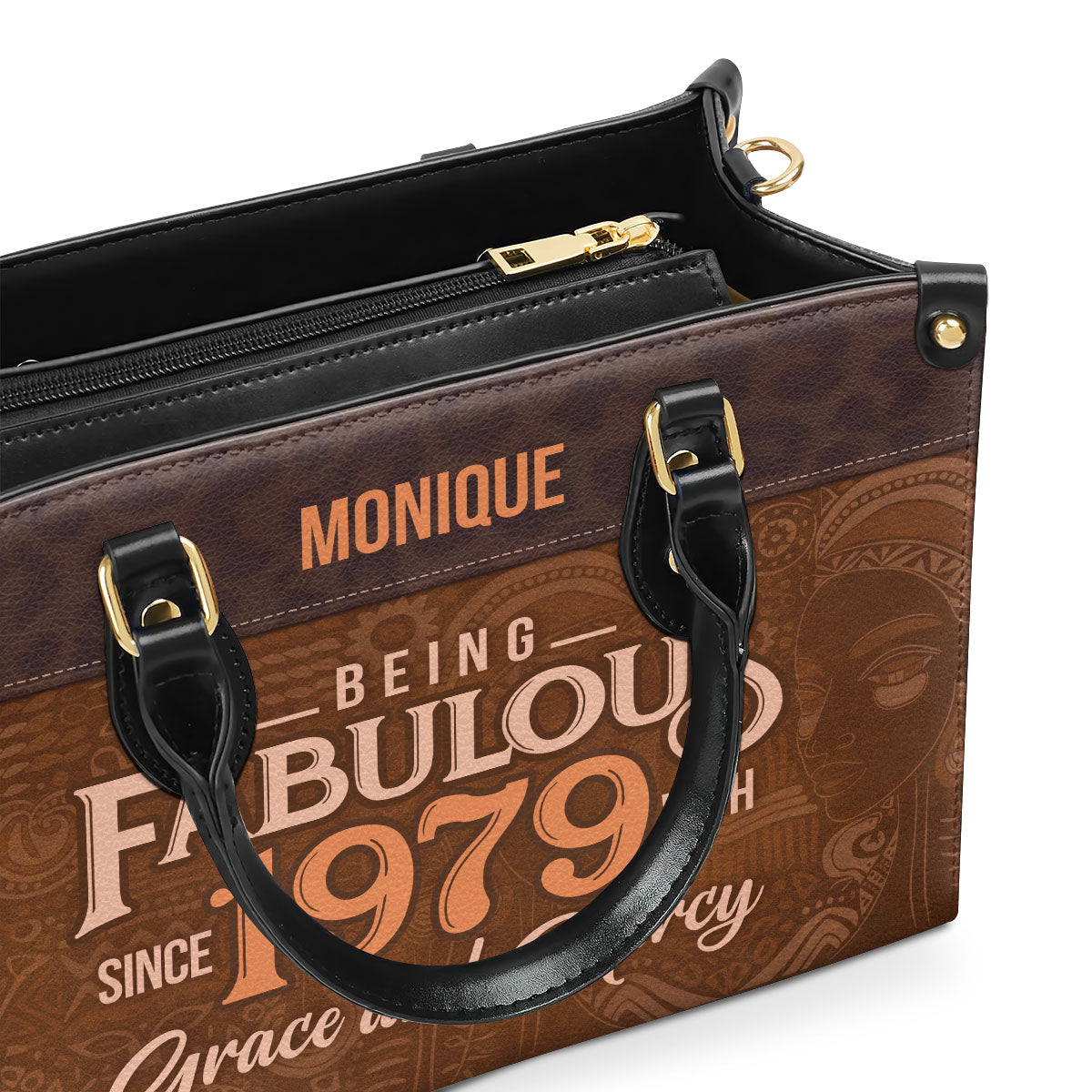 Being Fabulous - Personalized Leather Handbag STB59