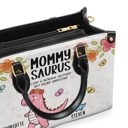 Mommysaurus - Personalized Leather Handbag SB5758