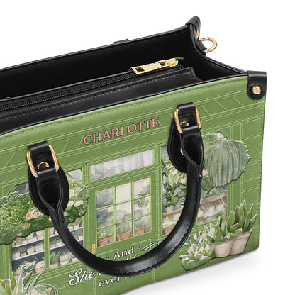 And She Lived Happily Ever After - Personalized Leather Handbag SBLHBT78