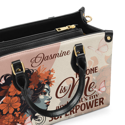 My Superpower - Personalized Leather Hand Bag STB91