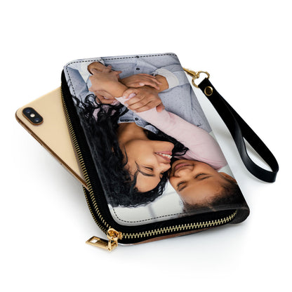 Custom Photo Leather Clutch Purse - SB50