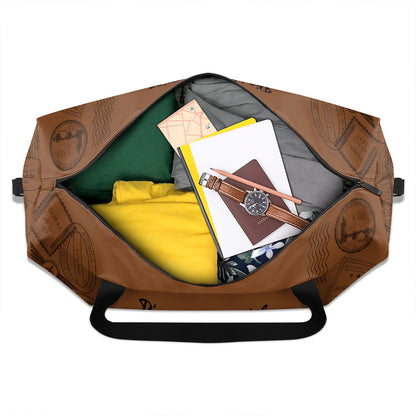 Travel Partners For Life - Personalized Minimalist Duffle Bag SBMDBN48