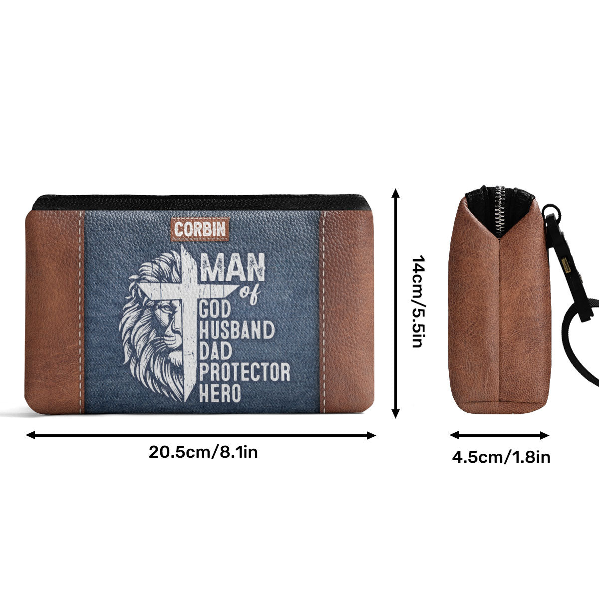 Man Of God - Personalized Men Cross Body SBMCBN37