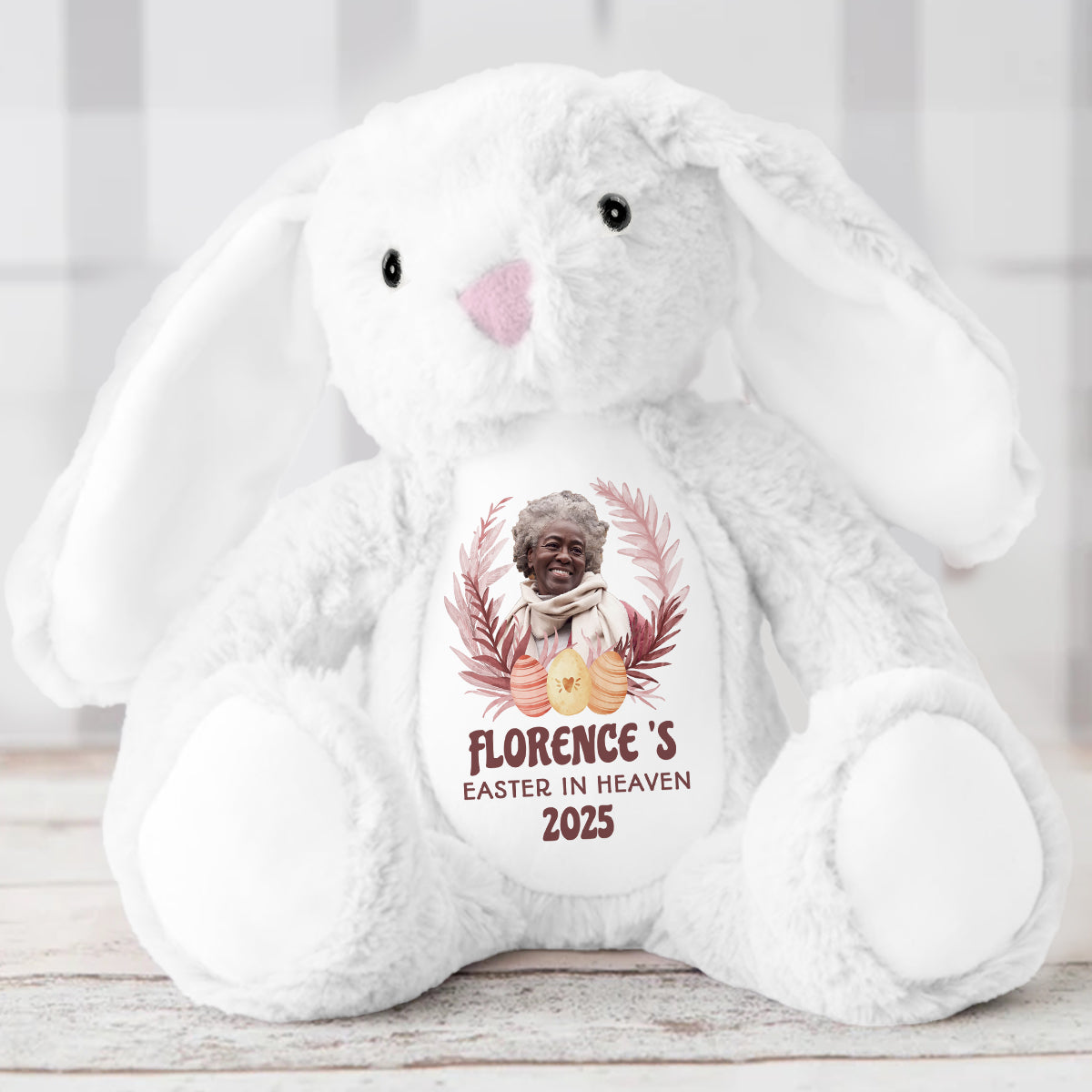 Easter In Heaven - Personalized Stuffed Bunny