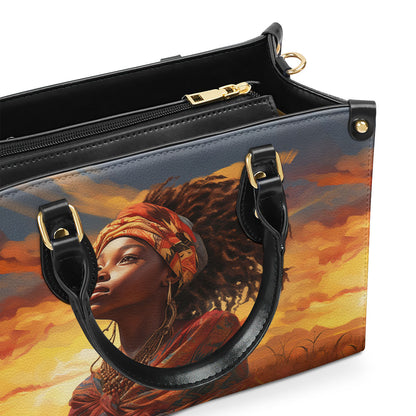 AfroArt "Dreaming" - Leather Handbag MB68