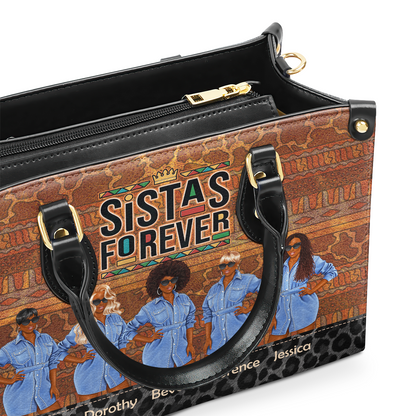 Sistas Forever - Personalized Leather Handbag SBLHBLM2736M