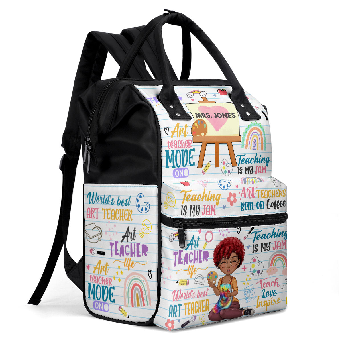 Art Teacher - Personalized Duckbilled Backpack SBDBPLHA1647D