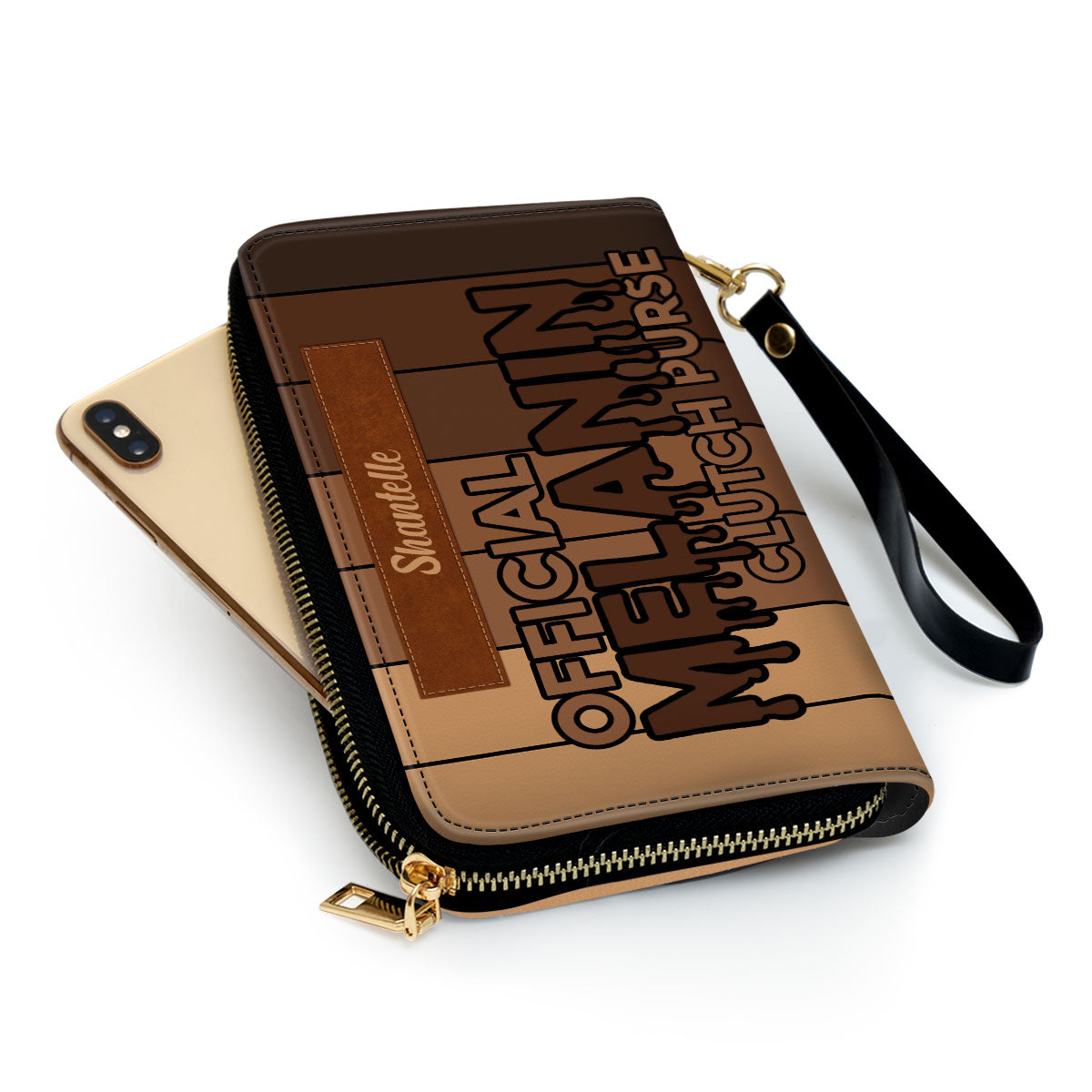 Official Melanin Clutch Purse - Personalized Leather Clutch Purse STB08