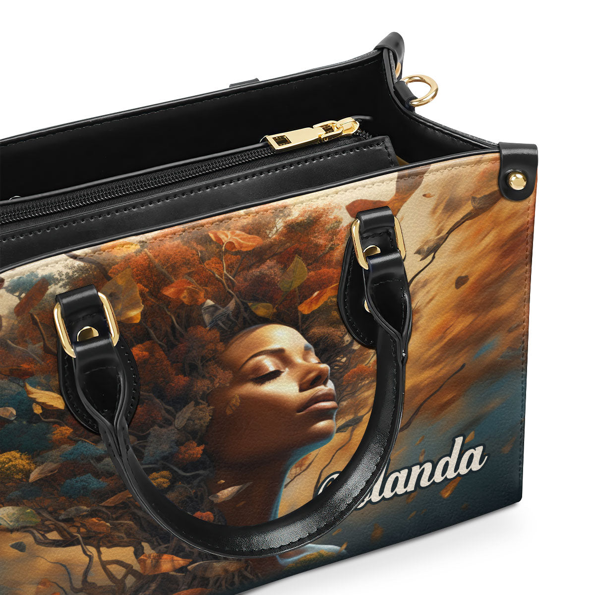 Nature's Essence - Personalized Leather Handbag SB126