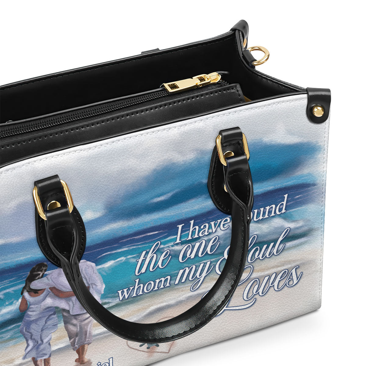 I Have Found The One Whom My Soul Loves - Personalized Leather Handbag STB177