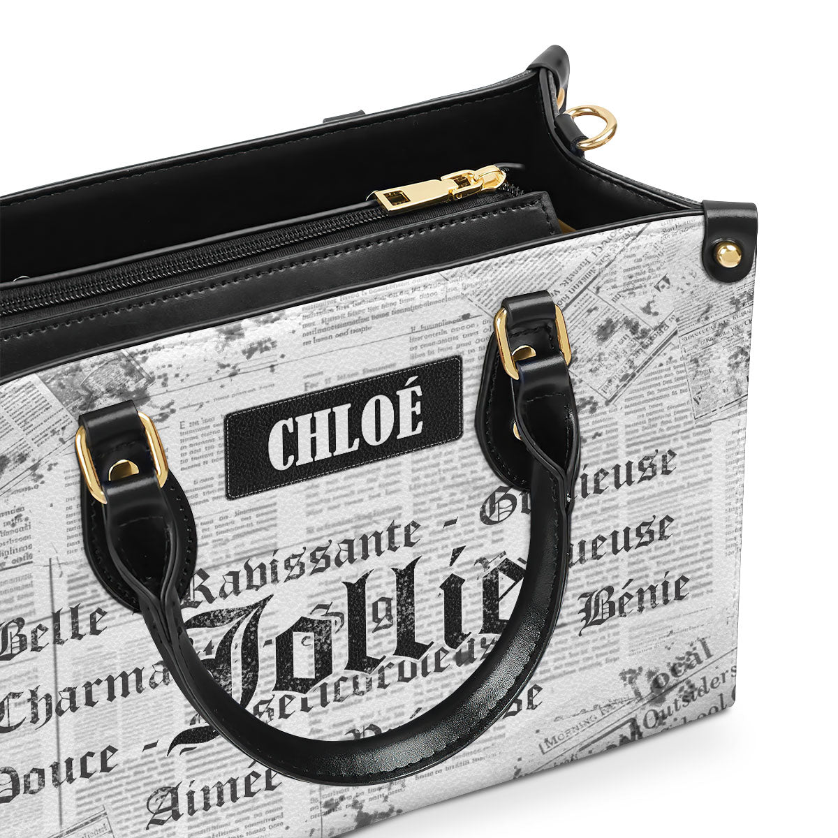 Jollie - Personalized Leather Hand Bag SBLHBT65