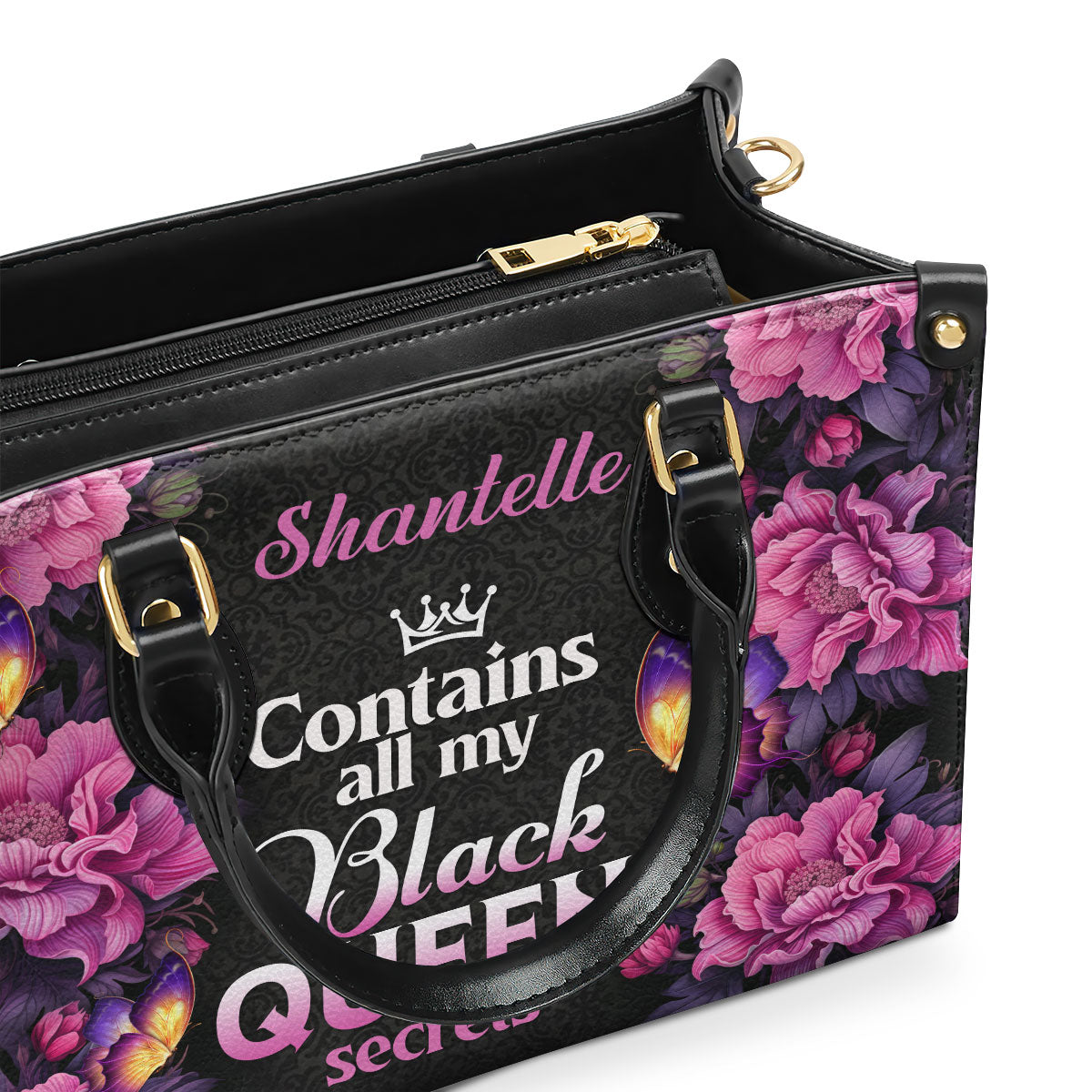 Black Queen Secrets  - Personalized Leather Hand Bag STB77