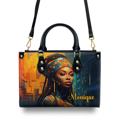 Afrofuturism09 - Personalized Leather Handbag SB121