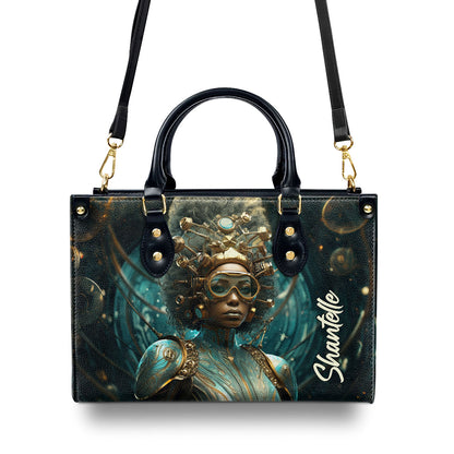 Afrofuturism10 - Personalized Leather Handbag SB123