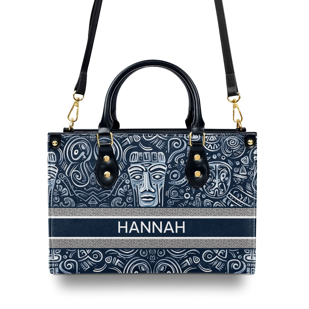 African Culture - Four Seasons - Personalized Leather Handbag STB116