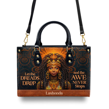 Let The Dreads Drop - Personalized Leather Handbag STB40