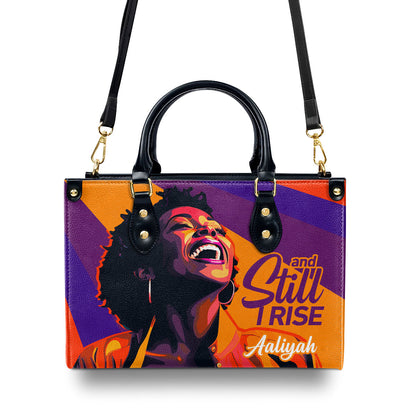 And Still I Rise - Personalized Leather Handbag STB49B