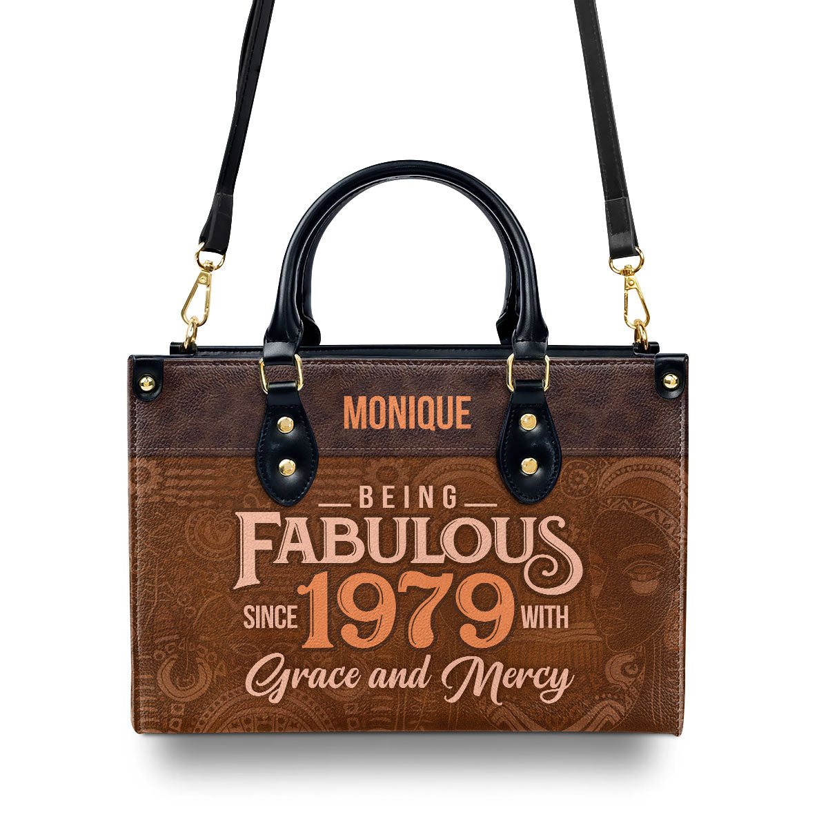 Being Fabulous - Personalized Leather Handbag STB59