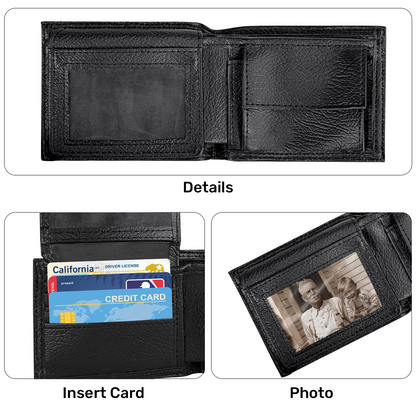 You And Me We Got This - Personalized Leather Folded Wallet SBLFWLM2747D