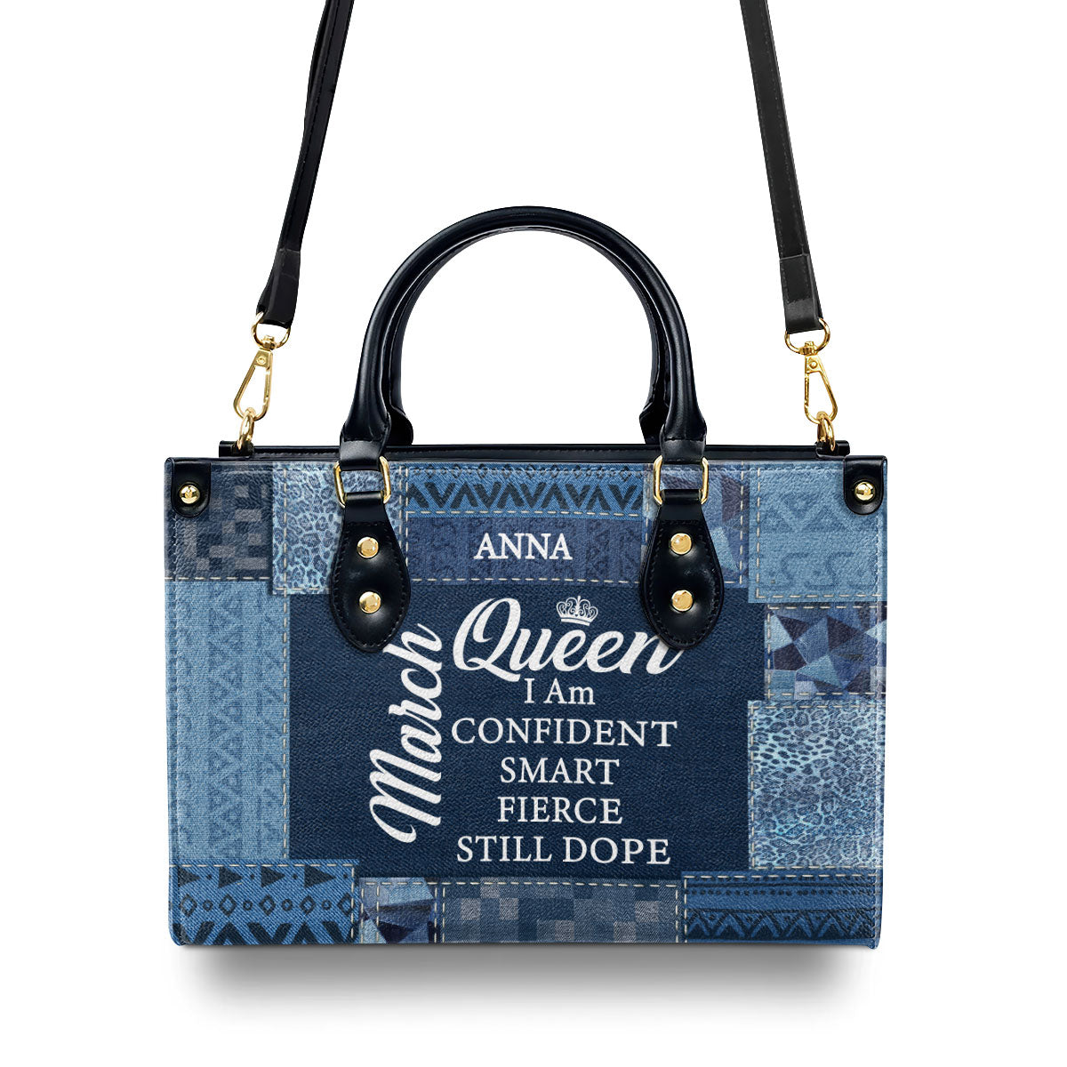 Queen - Personalized Leather Handbag SBN01