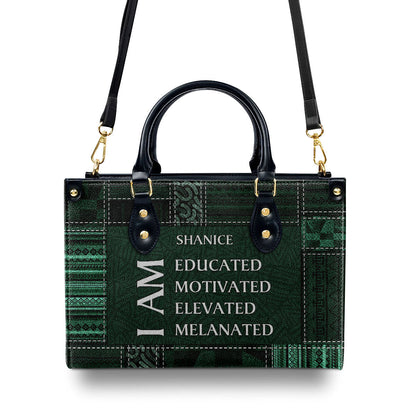 I Am - Personalized Leather Handbag SB282