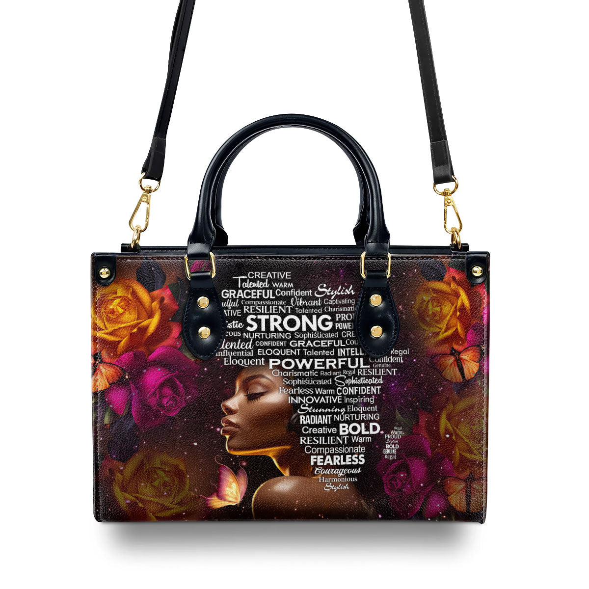 Africa Map - Leather Handbag SB454