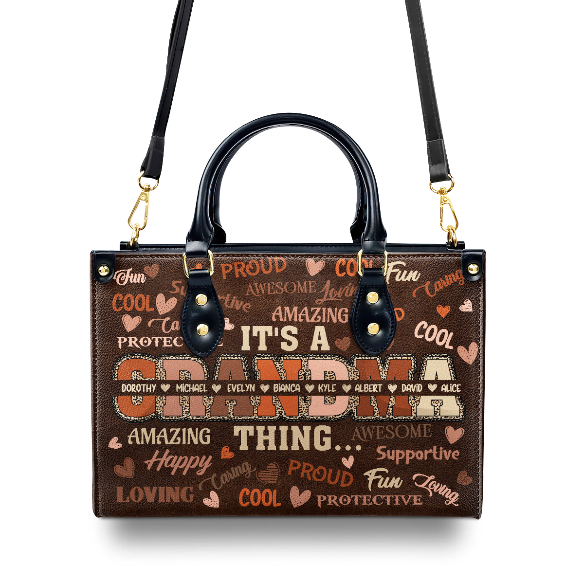 It Is A Grandma Thing - Personalized Leather Handbag SBLHBLM2509T