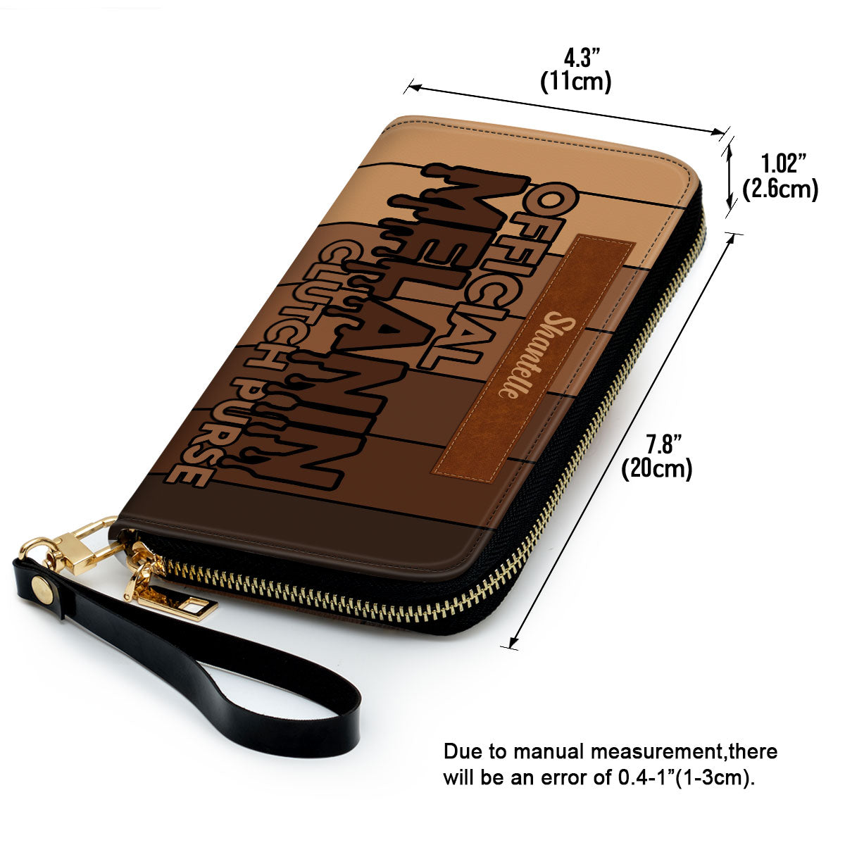 Official Melanin Clutch Purse - Personalized Leather Clutch Purse STB08