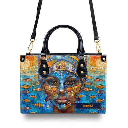 Afrocentrism 06 - Personalized Leather Handbag SBT06