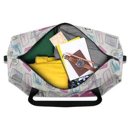 Collect Memories Not Things - Personalized Minimalist Duffle Bag SBMDBT76