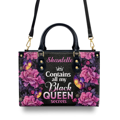 Black Queen Secrets  - Personalized Leather Hand Bag STB77