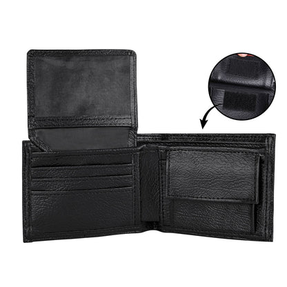 We Hooked The Best Dad - Personalized Leather Folded Wallet SBLFWM1025